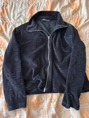 OUR LEGACY Shrunken Velour Zip